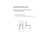 Sedia modello Bikini da soggiorno di Tonin casa -30%