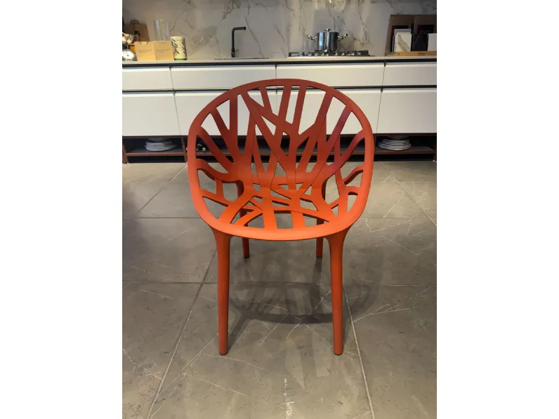 Sedia di Molteni & c modello Vegetal vitra mattone da soggiorno in offerta -54%