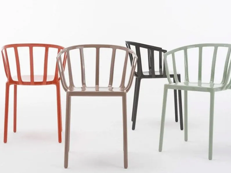 Sedia con braccioli Venice di Kartell a prezzo scontato