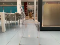 Sedia da giardino realizzata in plastica Victoria ghost di Kartell 