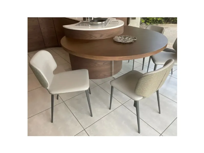 Sedia fissa Wrap di Midj a prezzo Outlet