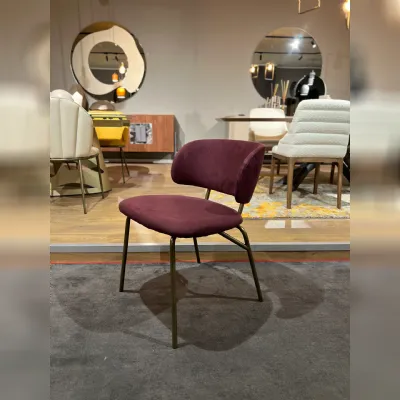 Sedia Futura  da cucina realizzata in tessuto scontata del 70%