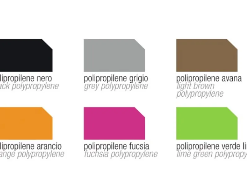 Sedia Zamagna modello Step. Sedia impilabile monoblocco in polipropilene disponibile in nove colorazioni.