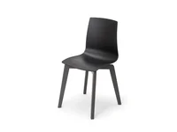 Sedie Mobilia Web SPIDER legno laccato Grigio