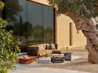 Set da giardino modello Cabla divano due posti con poltrone Emu completo 