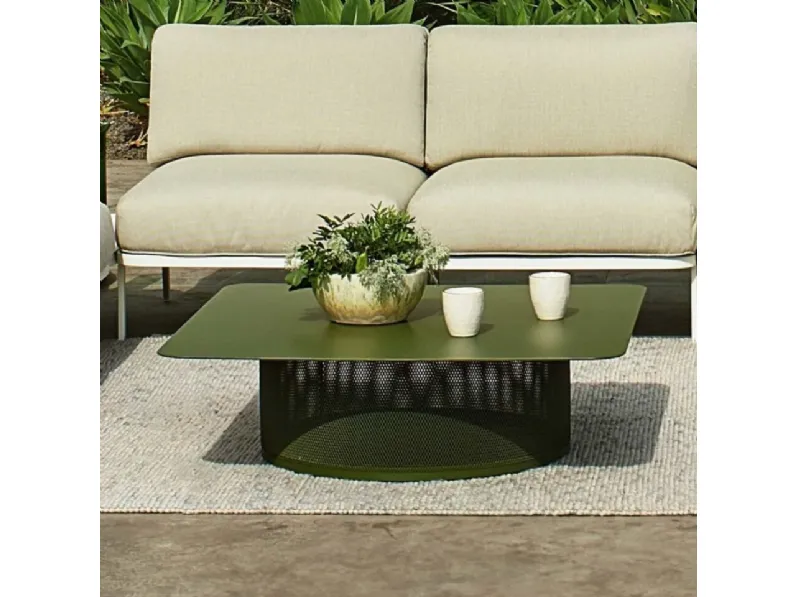 Set da giardino modello Cabla divano due posti con poltrone Emu completo 