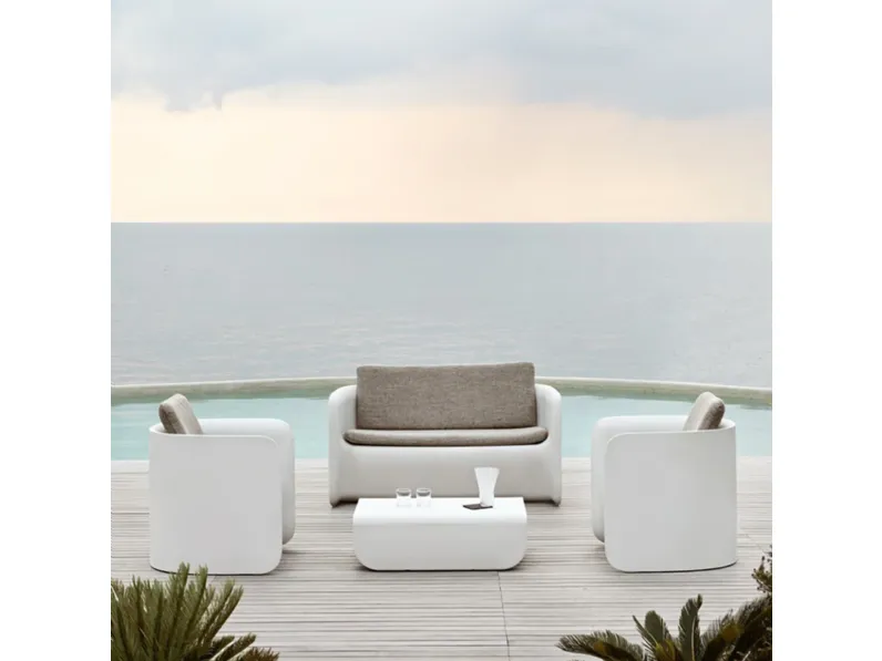 Set da giardino modello Set divano poltrone e tavolino nova Myyour completo 