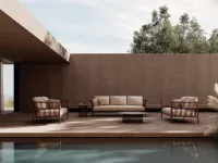 Set per l'esterno modello Antigua divano con poltrone Emu completo 