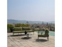 Set per l'esterno modello Collier 2 posti con poltrona e tavolino  Emu completo 