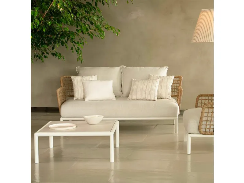 Set da giardino modello Saint martin divano poltrone e tavolino Emu completo 