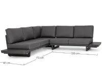 Set da giardino Salotto angolare infinity a marchio Bizzotto a prezzo scontato
