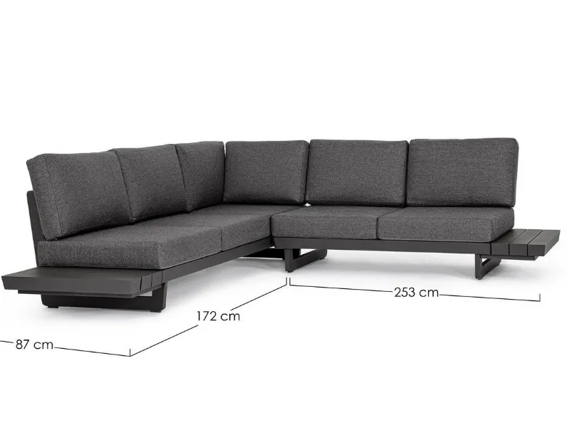Set da giardino Salotto angolare infinity a marchio Bizzotto a prezzo scontato
