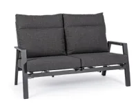 Set per l'esterno completo Salotto kledi antracite tavolino 120 Bizzotto a prezzi convenienti