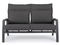 Set per l'esterno completo Salotto kledi antracite tavolino 120 Bizzotto a prezzi convenienti