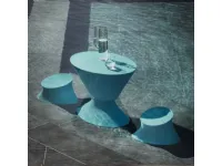 Set per l'esterno modello Set iris tavolino con pouf e poltroncina Myyour completo 