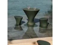 Set per l'esterno modello Set iris tavolino con pouf e poltroncina Myyour completo 