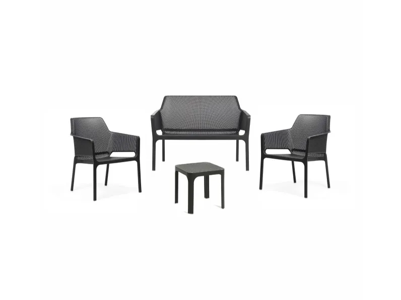 Set completo da giardino Salotto net relax antracite table 40 Nardi in Offerta Outlet
