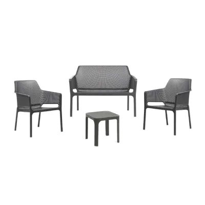 Set completo da giardino Salotto net relax antracite table 40 Nardi in Offerta Outlet