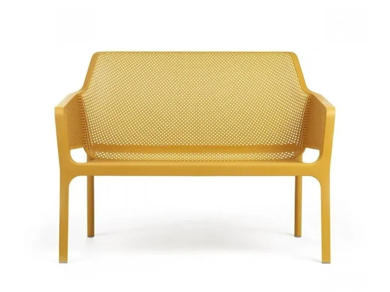 Set per l'esterno modello Salotto net relax giallo senape table 40 Nardi SCONTATO