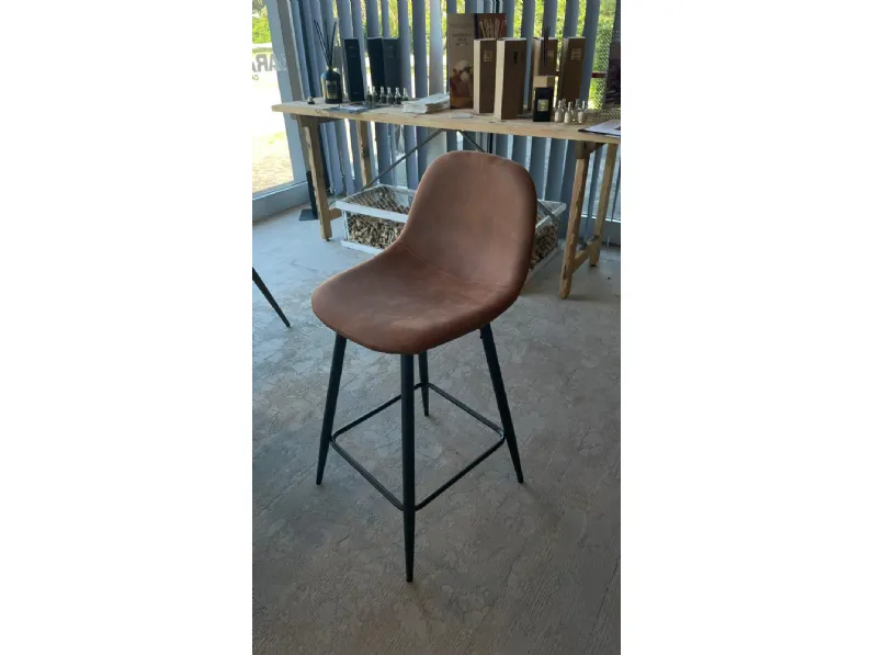 Sgabello modello Sgabelli brigite 2 marrone Stones SCONTATO a PREZZI OUTLET