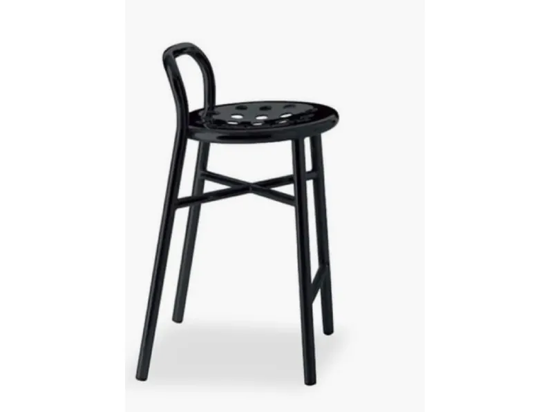 Sgabello da soggiorno Sgabello pipe  stool alto  nero magis Magis a prezzo scontato