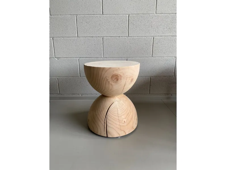 Sgabello con base centrale Clessidra Riva 1920 con forte sconto