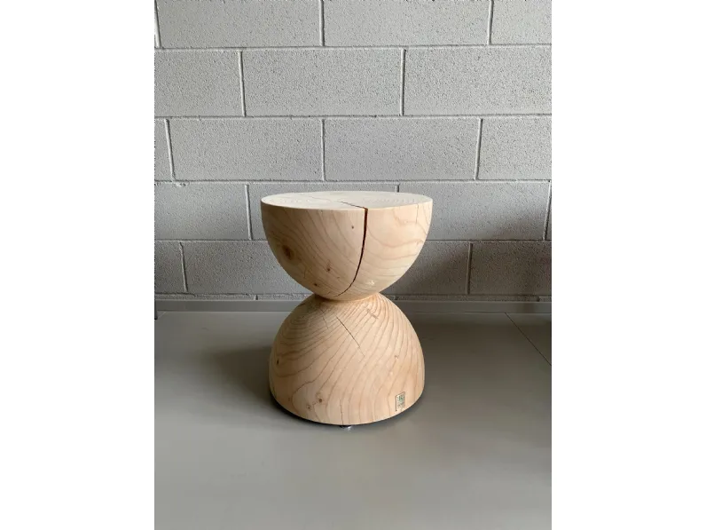 Sgabello con base centrale Clessidra Riva 1920 con forte sconto