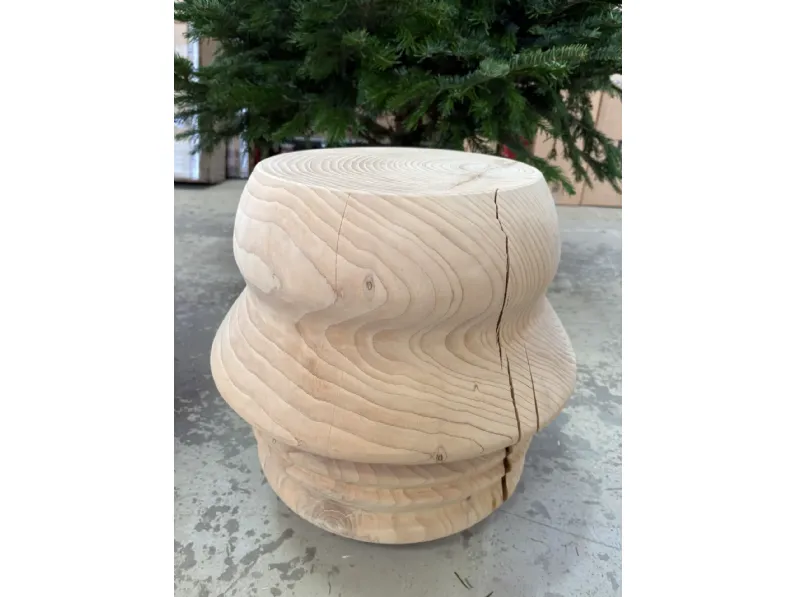 Sgabello con base centrale Ego Riva 1920 con forte sconto