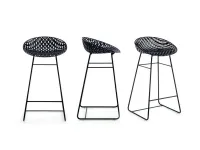 Sgabello con schienale basso Smatrik stool Kartell a prezzo scontato 