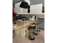 Sgabello da cucina 3 sgabelli con seduta in ecopelle e base cromata Artigianale a prezzo Outlet