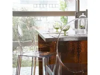 Sgabello con 4 gambe One more Kartell a prezzi outlet