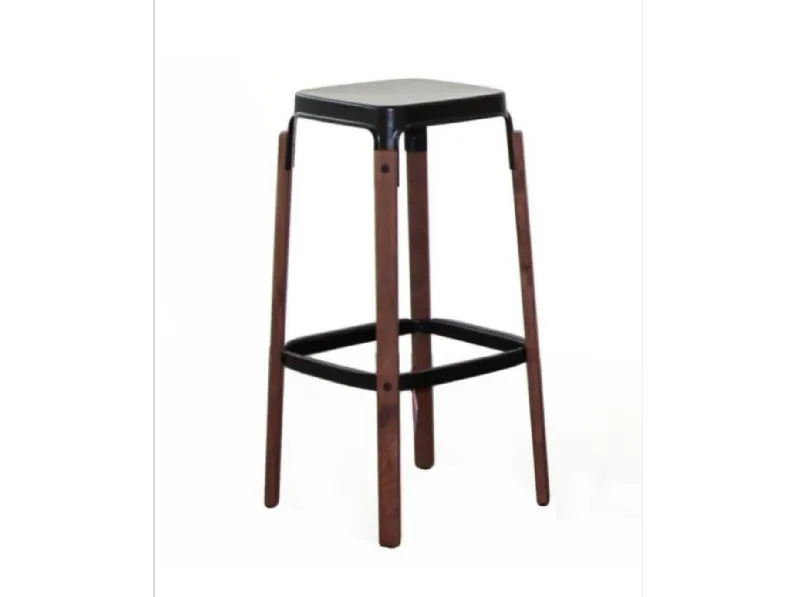 Sgabello da soggiorno Sgabello steelwood h.78 magis Magis a prezzo Outlet