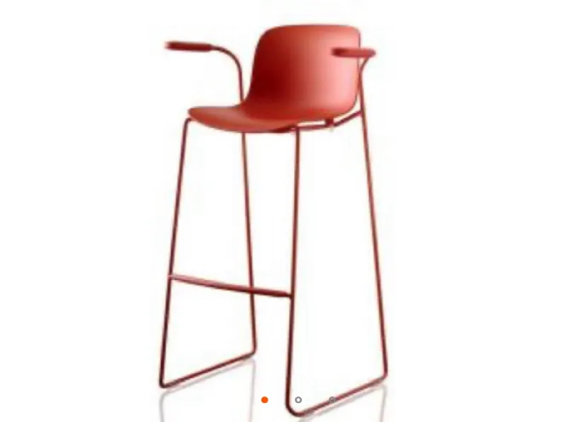 Sgabello da soggiorno Sgabello troy polipropylene rosso Magis in Offerta Outlet