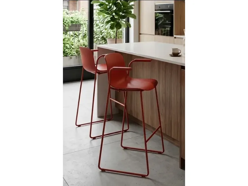 Sgabello da soggiorno Sgabello troy polipropylene rosso magis Magis in Offerta Outlet