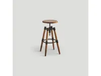Sgabello con 4 gambe Sgabello Dialma brown con forte sconto