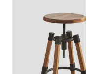 Sgabello con 4 gambe Sgabello Dialma brown con forte sconto