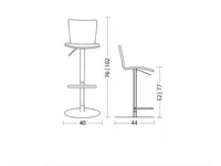 Sgabello con base centrale Hip.ss Colico a prezzi outlet