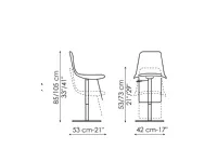 Scopri l'Sgabello Lei Bonaldo in offerta! Base centrale, design moderno e prezzi outlet. Acquista ora!