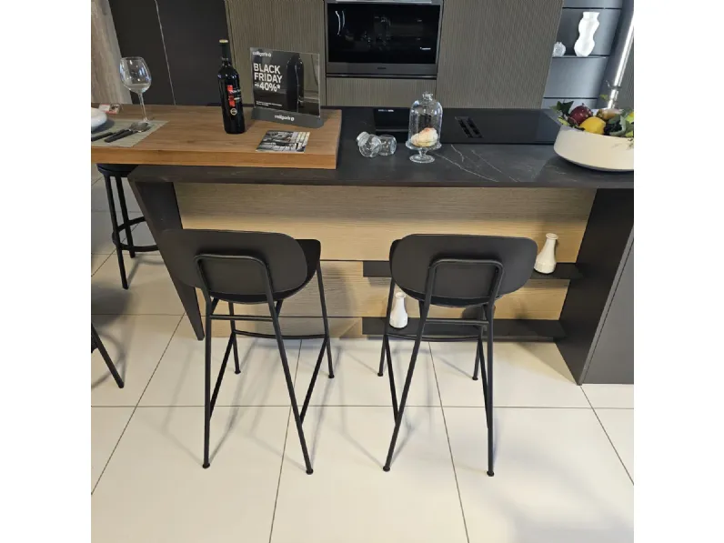 Sgabello con 4 gambe Sgabello tondina pop kitchen Infiniti a prezzi outlet