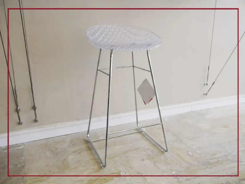 Sgabello a slitta Smatrik  Kartell a prezzi outlet