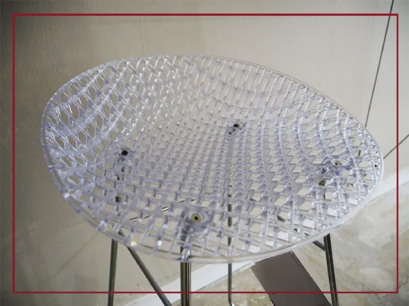 Sgabello a slitta Smatrik  Kartell con forte sconto