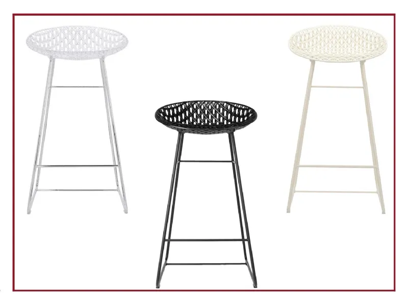 Sgabello a slitta Smatrik  Kartell con forte sconto