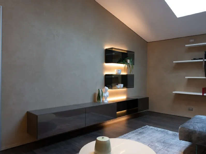 Composizione per il living modello 36e8 di Lago in Offerta Outlet