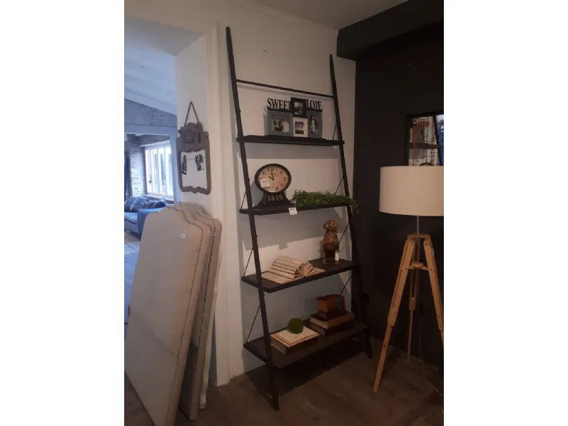 Composizione per il living modello Etagere di Dialma brown a prezzo Outlet