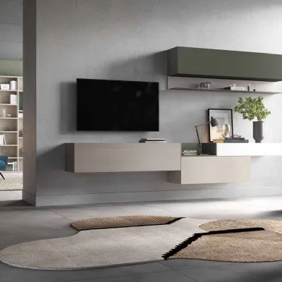 Soggiorno completo Kf102 di Mercantini in stile moderno a prezzi outlet