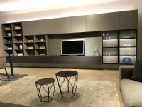Composizione per la zona giorno modello Living system di Novamobili a prezzo Outlet