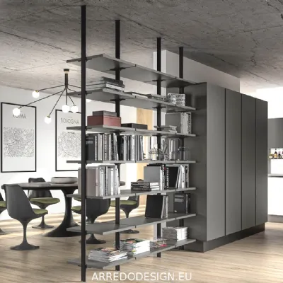 Composizione per il living modello Metal di Zg mobili a prezzo Outlet