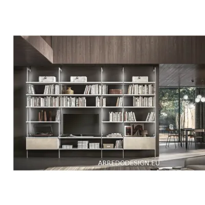 Composizione per il living modello Metal  di Zg mobili in Offerta Outlet