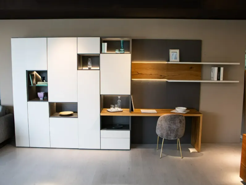 Soggiorno completo Modo di Sangiacomo in legno a prezzo Outlet