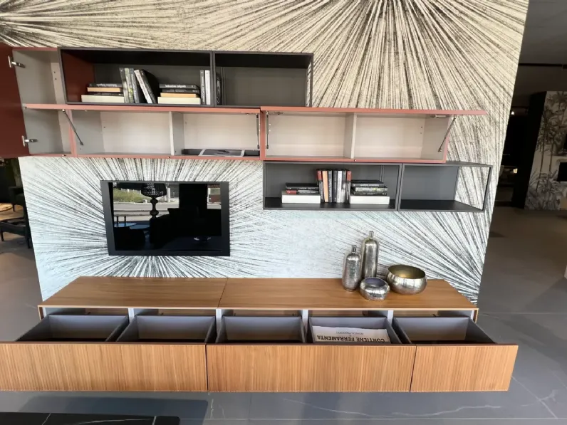 Soggiorno completo Mood living di Novamobili in stile design a prezzi outlet
